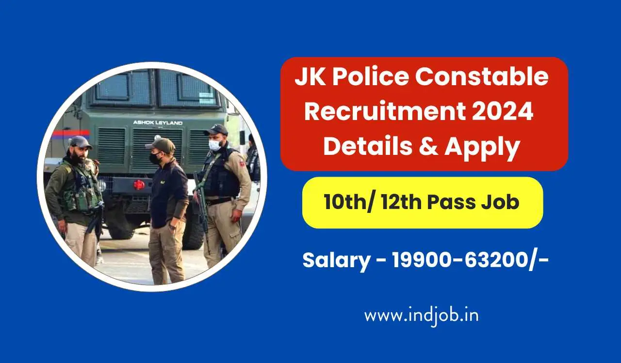 JK Police Constable Recruitment 2024: Details & Apply